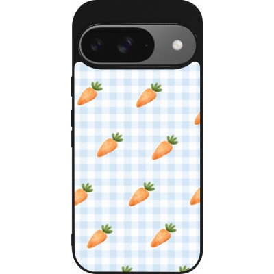 Coque Google Pixel 9 / Pixel 9 Pro - Silicone rigide noir Easter 2026 Pattern carrots