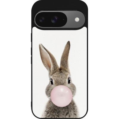 Google Pixel 9 / Pixel 9 Pro Case Hülle - Silikon schwarz Easter 2023 bubble gum bunny