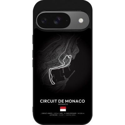 Google Pixel 9 / Pixel 9 Pro Case Hülle - Silikon schwarz F1 Track 2025 Monaco