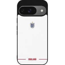 Coque Google Pixel 9 / Pixel 9 Pro - Silicone rigide noir Maillot de football Angleterre 2026 personnalisable