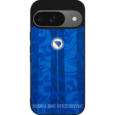 Google Pixel 9 / Pixel 9 Pro Case Hülle - Silikon schwarz Bosnien und Herzegowina 2026 personalisierbares Fussballtrikot