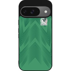 Google Pixel 9 / Pixel 9 Pro Case Hülle - Silikon schwarz Mexiko 2022 personalisierbares Fussballtrikot