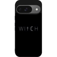 Google Pixel 9 / Pixel 9 Pro Case Hülle - Silikon schwarz Halloween 22 witch word