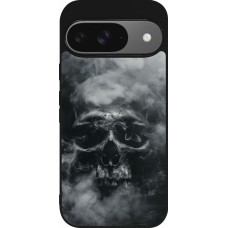 Google Pixel 9 / Pixel 9 Pro Case Hülle - Silikon schwarz Halloween 2024 smoky skull