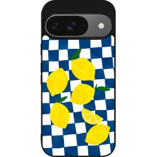 Coque Google Pixel 9 / Pixel 9 Pro - Silicone rigide noir Illustration lemons 2026