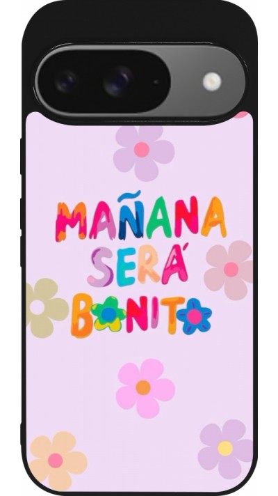 Coque Google Pixel 9 / Pixel 9 Pro - Silicone rigide noir Karol G Manana sera bonito