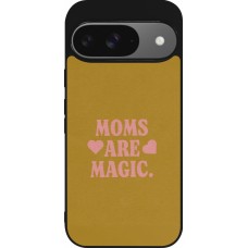 Coque Google Pixel 9 / Pixel 9 Pro - Silicone rigide noir Mom 2026 Are Magic