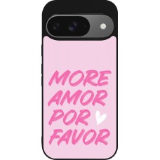 Coque Google Pixel 9 / Pixel 9 Pro - Silicone rigide noir More amor porfavor