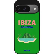 Coque Google Pixel 9 / Pixel 9 Pro - Silicone rigide noir Pop Summer Destination Ibiza