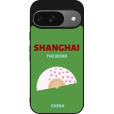 Google Pixel 9 / Pixel 9 Pro Case Hülle - Silikon schwarz Pop Summer Destination Shanghai