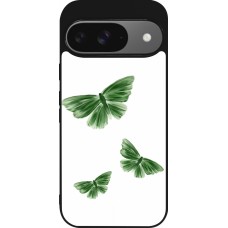 Coque Google Pixel 9 / Pixel 9 Pro - Silicone rigide noir Butterflies 2026