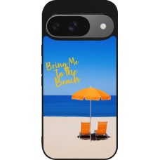 Google Pixel 9 / Pixel 9 Pro Case Hülle - Silikon schwarz Summer 2025 Bring me to the beach
