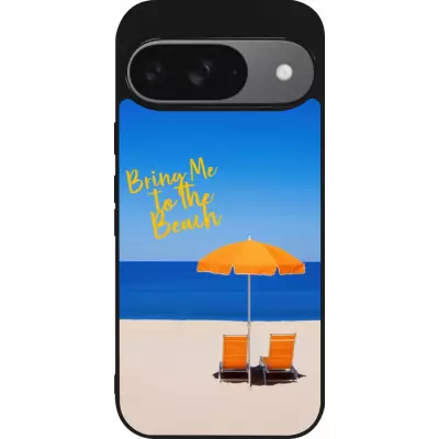 Google Pixel 9 / Pixel 9 Pro Case Hülle - Silikon schwarz Summer 2025 Bring me to the beach