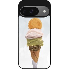 Google Pixel 9 / Pixel 9 Pro Case Hülle - Silikon schwarz Summer 2025 Cornet