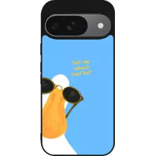 Coque Google Pixel 9 / Pixel 9 Pro - Silicone rigide noir Tell me about yourself Summer 2026