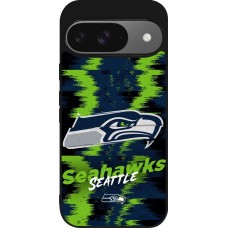 Coque Google Pixel 9 / Pixel 9 Pro - Silicone rigide noir Super Bowl 26 Seattle 2