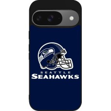 Coque Google Pixel 9 / Pixel 9 Pro - Silicone rigide noir Super Bowl 26 Seattle 3
