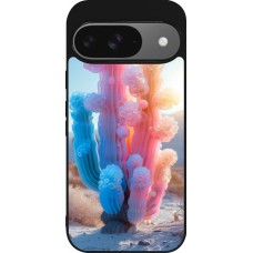 Coque Google Pixel 9 / Pixel 9 Pro - Silicone rigide noir Artificial vegetation 2025
