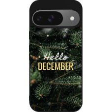 Coque Google Pixel 9 / Pixel 9 Pro - Silicone rigide noir Winter 25 Winter hello december
