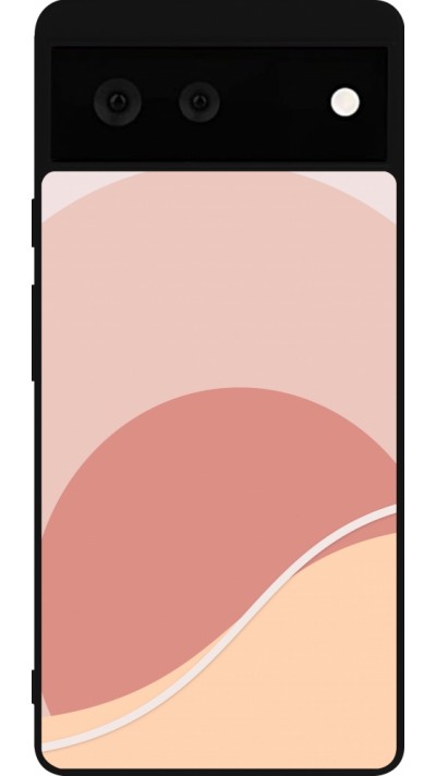 Google Pixel 6 Case Hülle - Silikon schwarz Autumn 22 abstract sunrise
