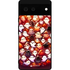 Google Pixel 6 Case Hülle - Silikon schwarz Gespenster Herbst niedlich