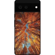 Coque Google Pixel 6 - Silicone rigide noir Autumn 25 Trees