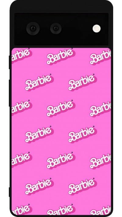 Google Pixel 6 Case Hülle - Silikon schwarz Barbie Pattern