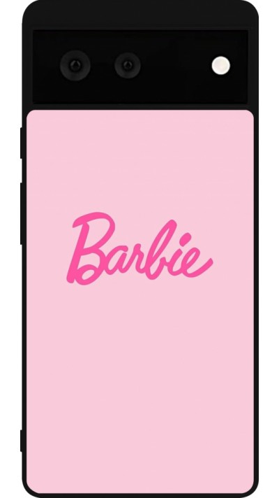 Google Pixel 6 Case Hülle - Silikon schwarz Barbie Text