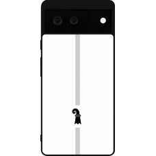 Google Pixel 6 Case Hülle - Silikon schwarz Kanton BS weiss