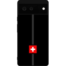Coque Google Pixel 6 - Silicone rigide noir Canton CH noir