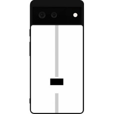 Coque Google Pixel 6 - Silicone rigide noir Canton FR blanc
