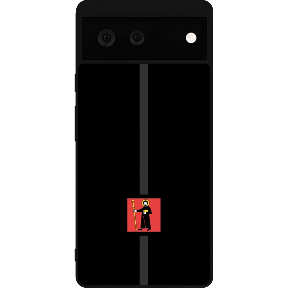 Coque Google Pixel 6 - Silicone rigide noir Canton GL noir