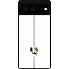 Google Pixel 6 Case Hülle - Silikon schwarz Kanton GR weiss