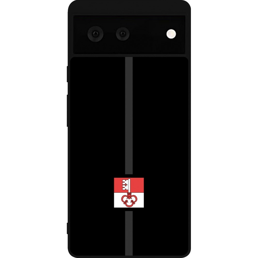 Coque Google Pixel 6 - Silicone rigide noir Canton OW noir