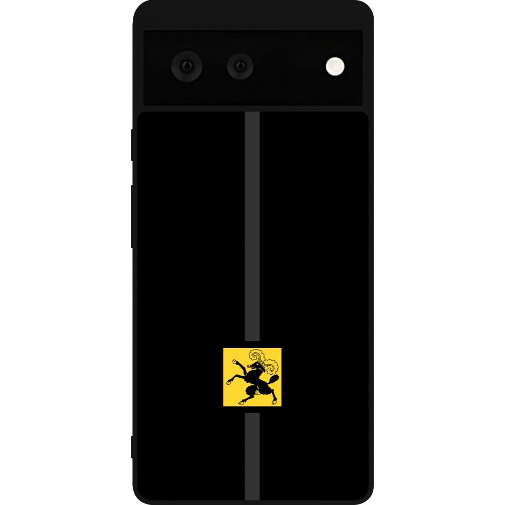 Google Pixel 6 Case Hülle - Silikon schwarz Kanton SH schwarz