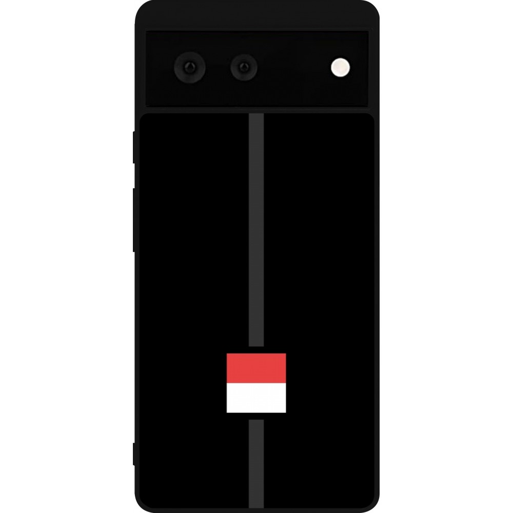 Google Pixel 6 Case Hülle - Silikon schwarz Kanton SO schwarz