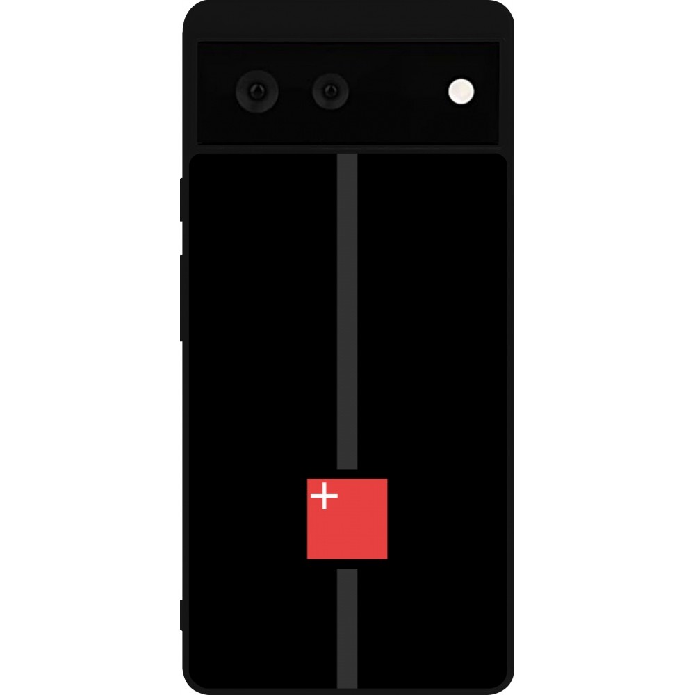 Google Pixel 6 Case Hülle - Silikon schwarz Kanton SZ schwarz
