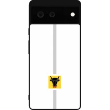 Coque Google Pixel 6 - Silicone rigide noir Canton UR blanc