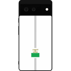 Google Pixel 6 Case Hülle - Silikon schwarz Kanton VD weiss