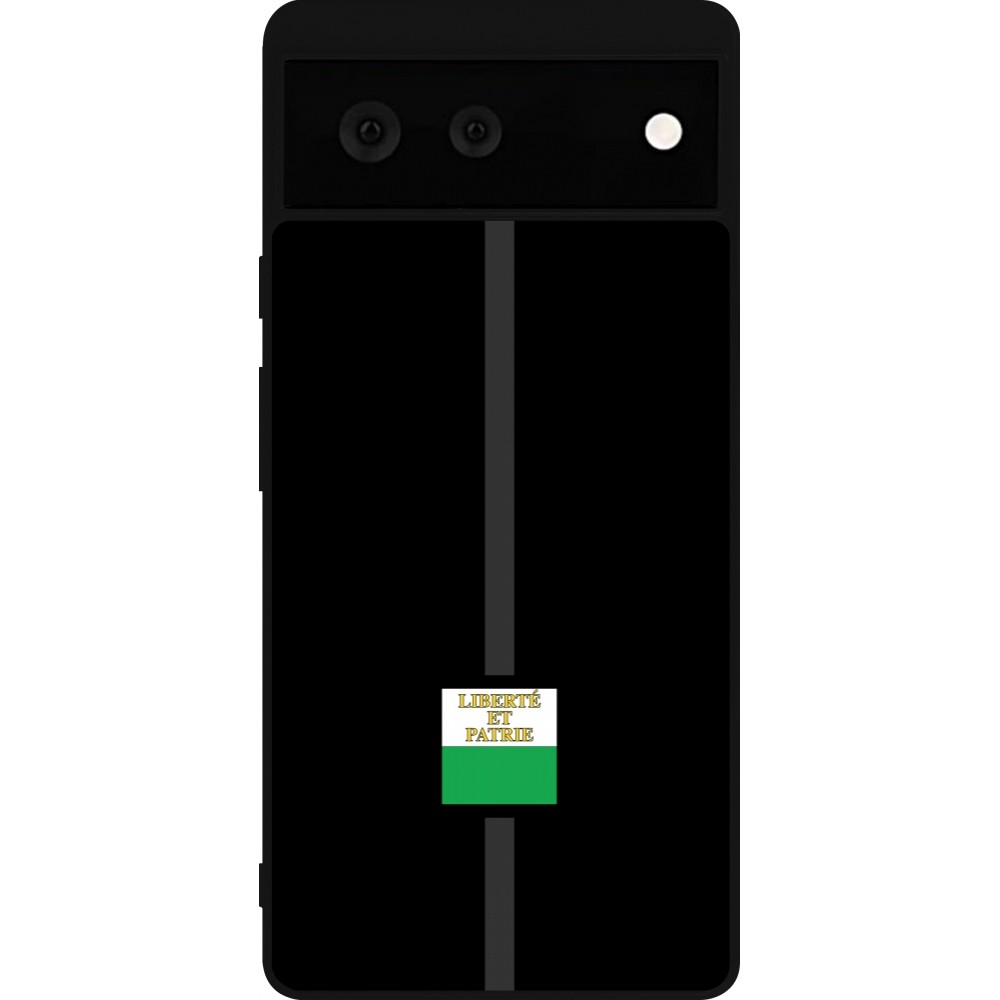 Coque Google Pixel 6 - Silicone rigide noir Canton VD noir