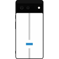 Coque Google Pixel 6 - Silicone rigide noir Canton ZG blanc