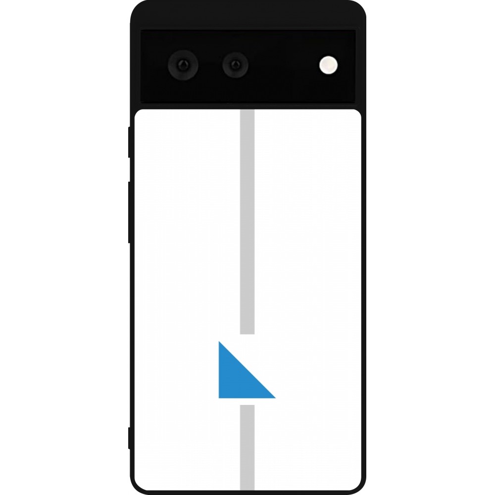 Google Pixel 6 Case Hülle - Silikon schwarz Kanton ZH weiss