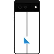 Google Pixel 6 Case Hülle - Silikon schwarz Kanton ZH weiss
