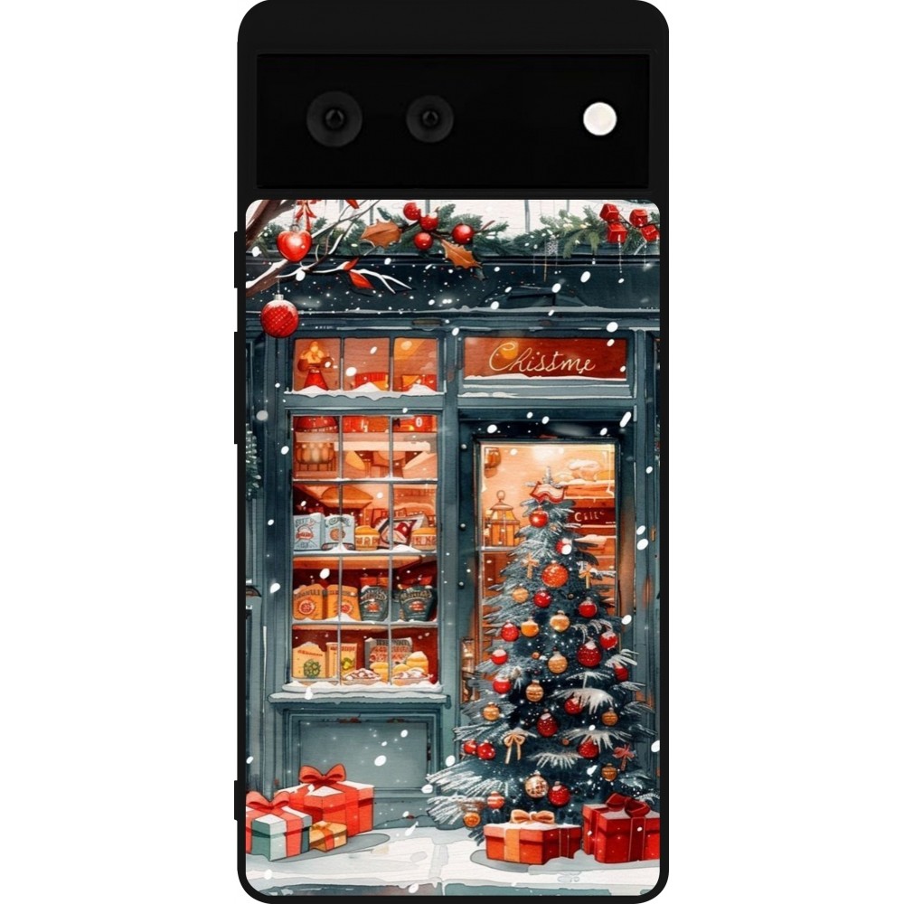 Google Pixel 6 Case Hülle - Silikon schwarz Christmas 25 Xmas Shop