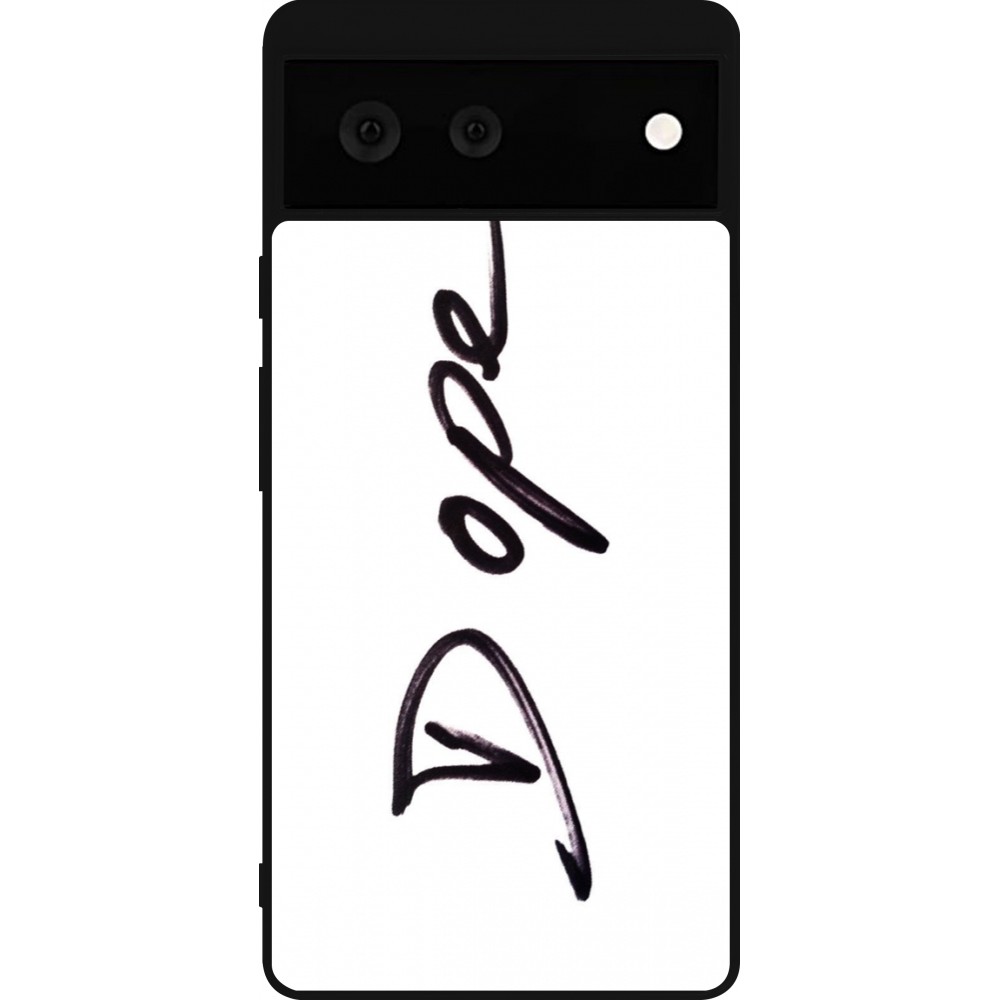Google Pixel 6 Case Hülle - Silikon schwarz Dope
