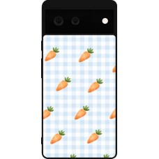 Coque Google Pixel 6 - Silicone rigide noir Easter 2026 Pattern carrots