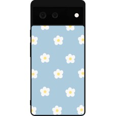 Coque Google Pixel 6 - Silicone rigide noir Easter 2024 daisy flower