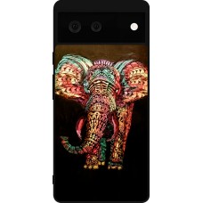 Google Pixel 6 Case Hülle - Silikon schwarz Elephant 02