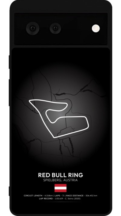 Google Pixel 6 Case Hülle - Silikon schwarz F1 Track 2025 Austria