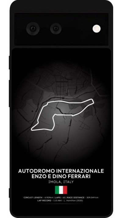 Google Pixel 6 Case Hülle - Silikon schwarz F1 Track 2025 Emilia-Rogmana